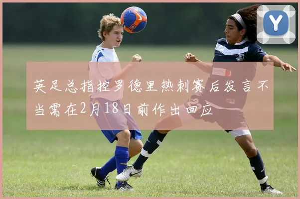 英足总指控罗德里热刺赛后发言不当需在2月18日前作出回应